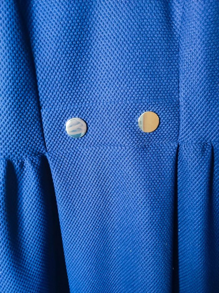 Robe bleu et doré col V Naf Naf - photo numéro 2