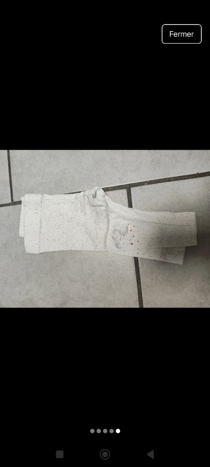 Pantalon legging fille 1 mois - photo numéro 5