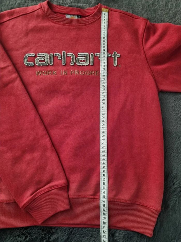 Sweat Carhartt rouge – Taille M Hommes - photo numéro 5
