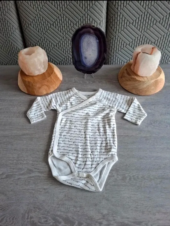 Bodies mixte manche longue lot de 3 taille 6 mois - photo numéro 3