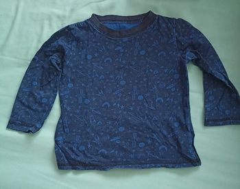 Pyjama bleu thème l'espace 5ans