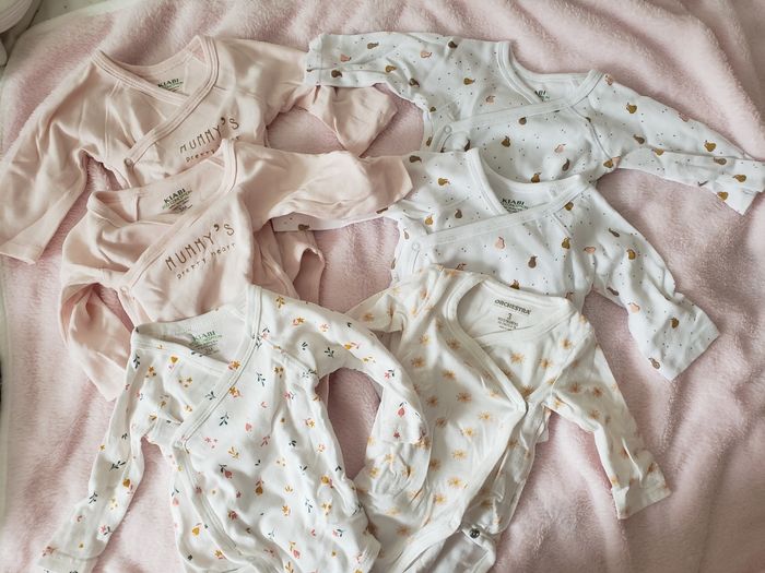 Lot bodies manches longues fille