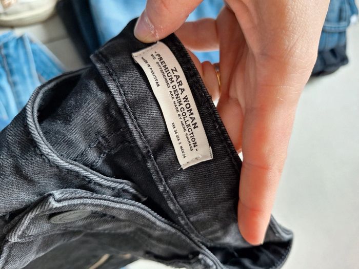 Lot 7 jeans t34 femme bleus et noirs - photo numéro 6