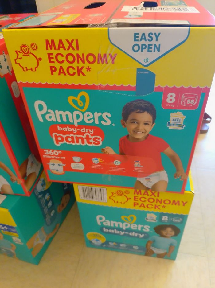 Couches Pampers pants et normal de taille 2 à8 - photo numéro 5