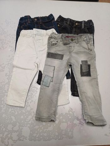 Lot 4 jeans Garçon 18 mois Zara Kiabi Très bon état