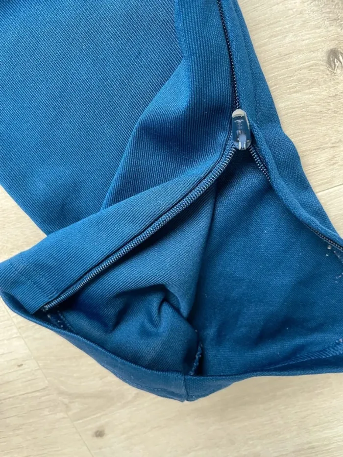 Jogging Adidas blue training pants Tiro 17 Climacool Mens L - photo numéro 12