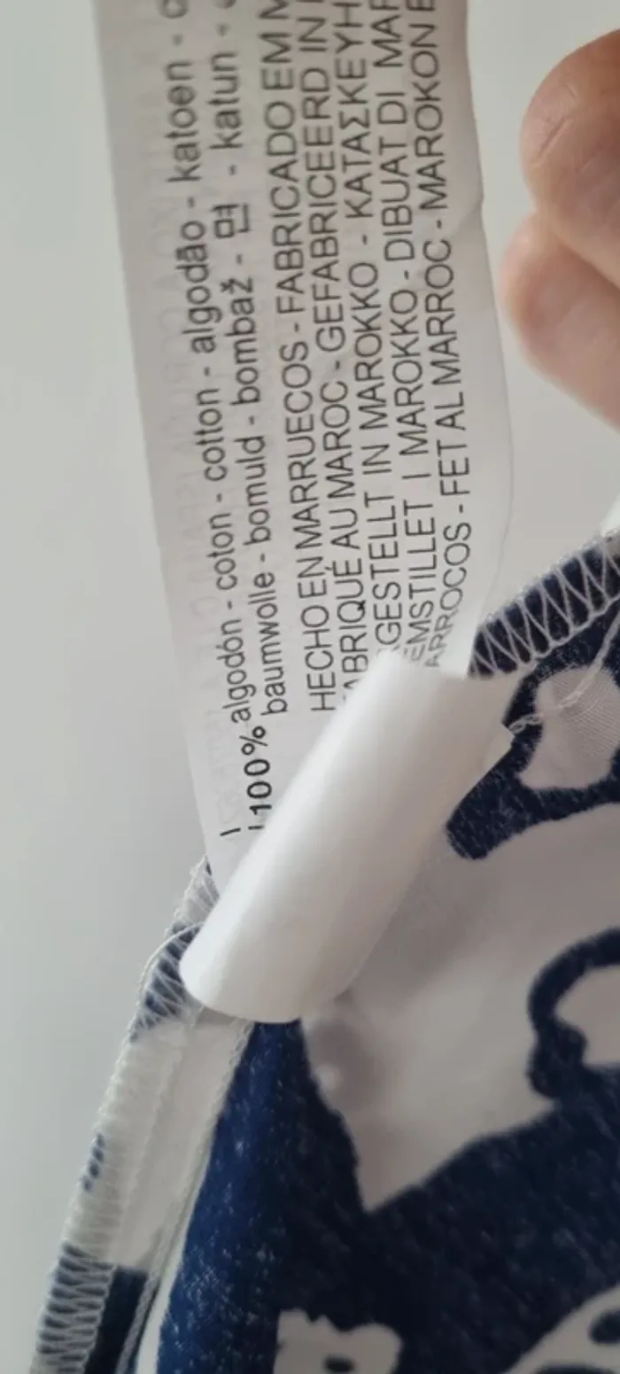 Robe longue zara imprimé floral blanc et bleu 38 - photo numéro 11