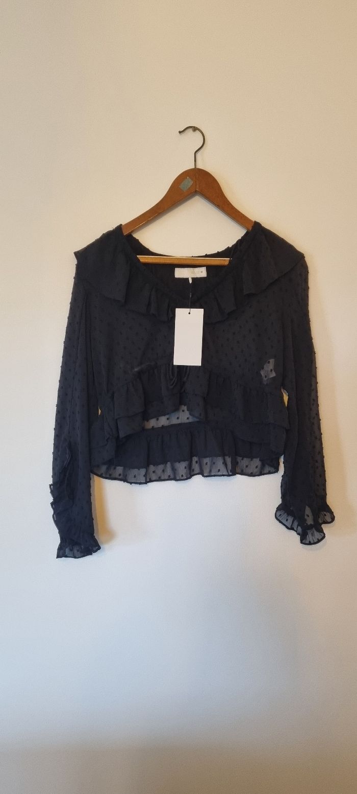 Blouse plumetis neuve Taille L Zara