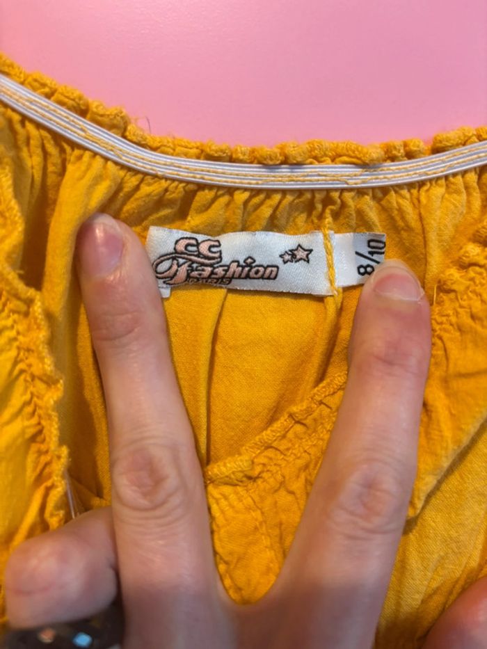 Robe longue jaune moutarde 7 ans - photo numéro 3