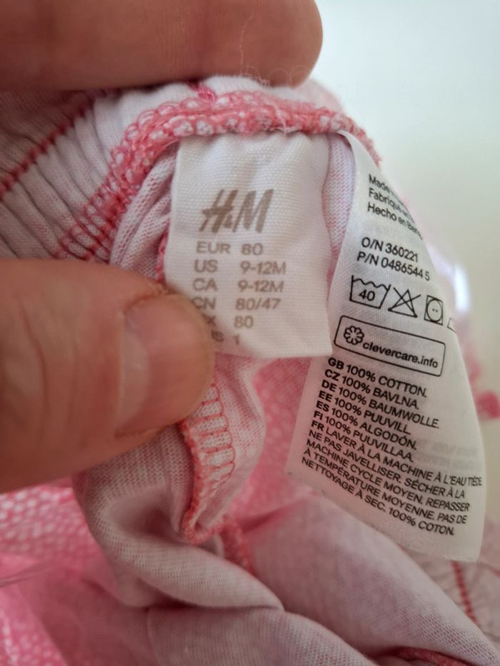 Lot de 2 shorts fille H&M taille 12 mois - photo numéro 5