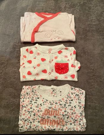 Lot pyjamas légers 1m
