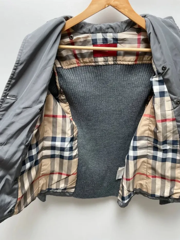 Burberry Jacket Grey - Womens Size 40 / M - Made in Spain 🇪🇸 - photo numéro 15