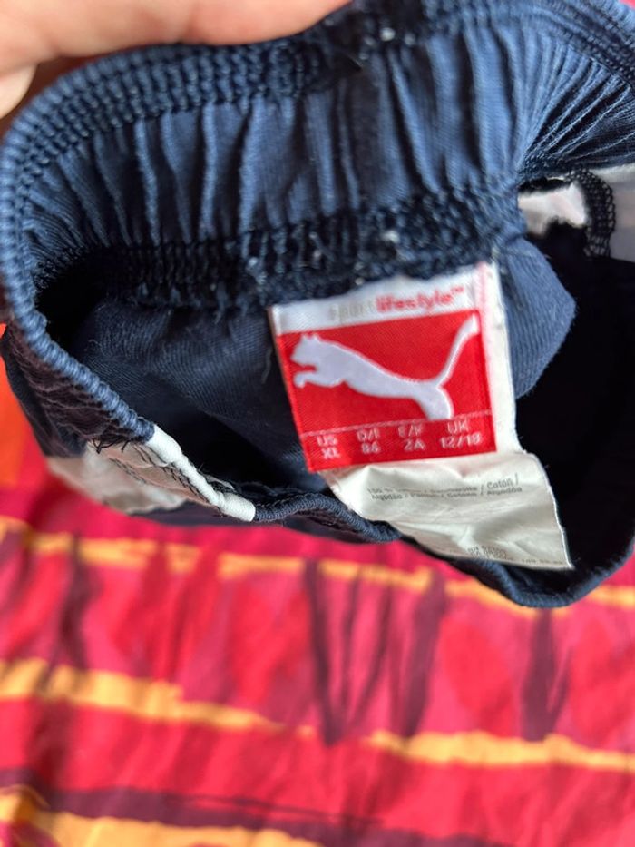Short puma 24 mois / 2 ans bleu et blanc - photo numéro 3