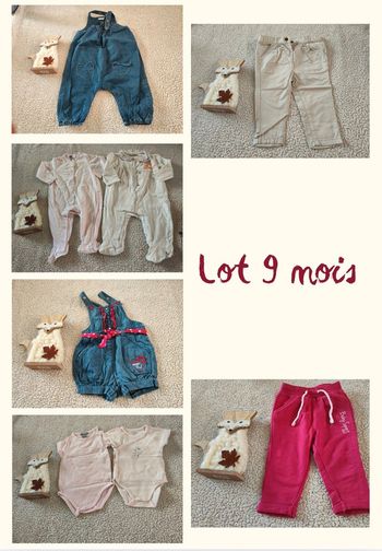 Lot 9 mois printemps été