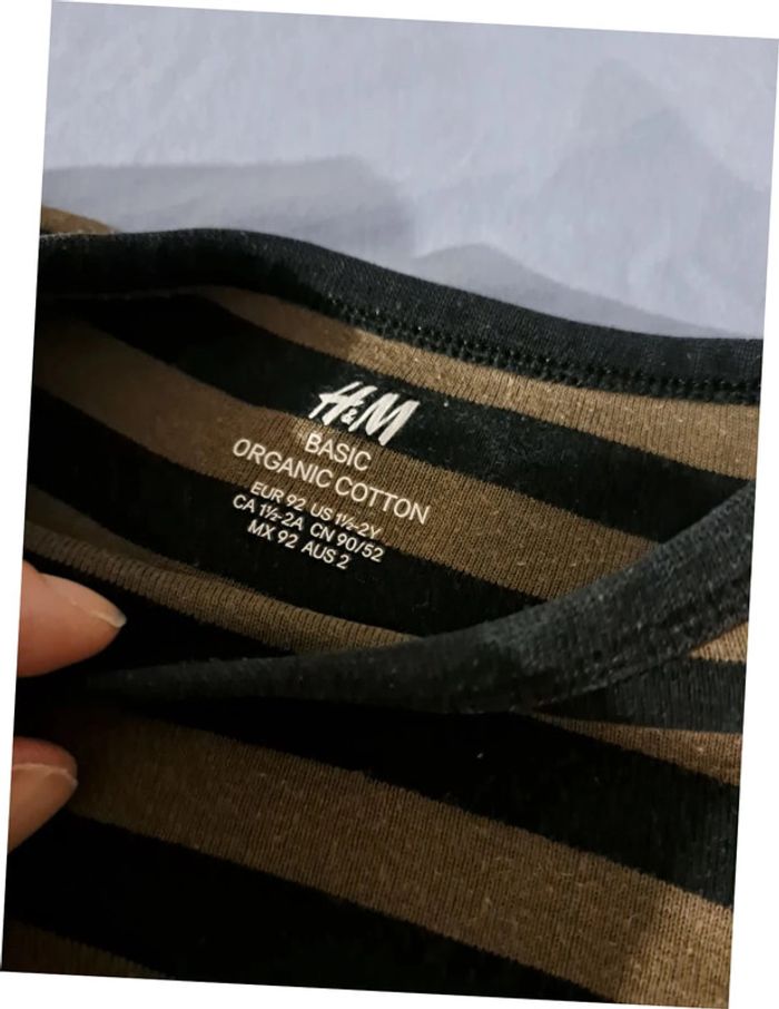 Lot garçon 3 T-shirt Manches longues et 1 pantalon couleurs militaire - photo numéro 2