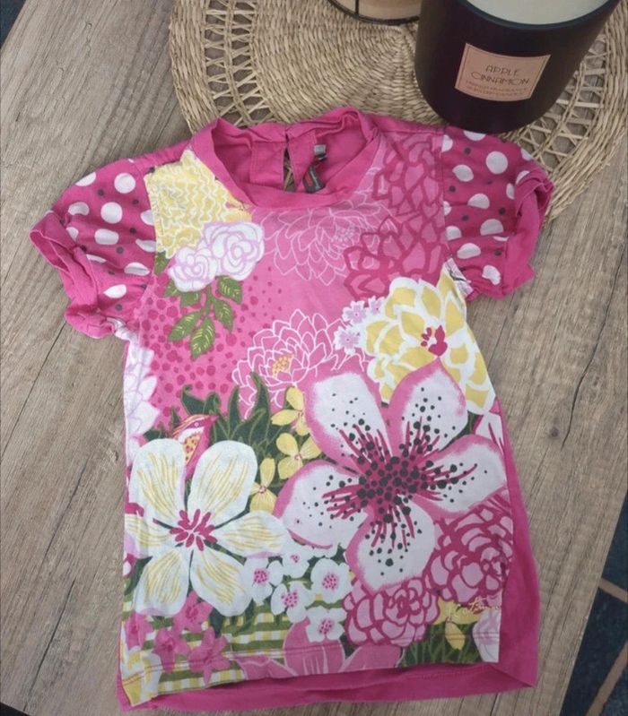 Tee shirt fleuri catimini - photo numéro 2