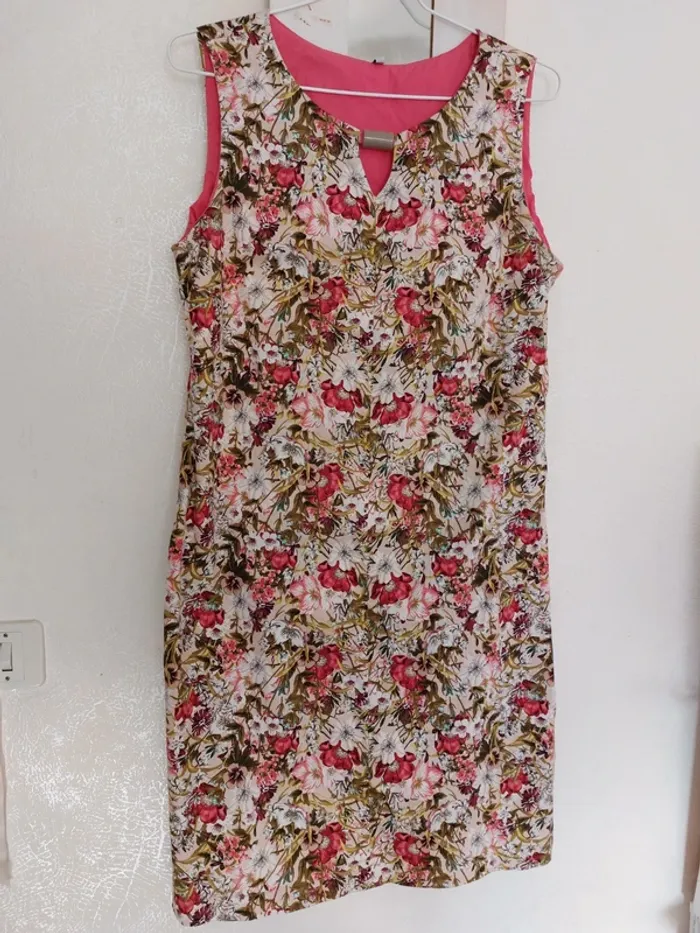 Robe fleurie coton 42