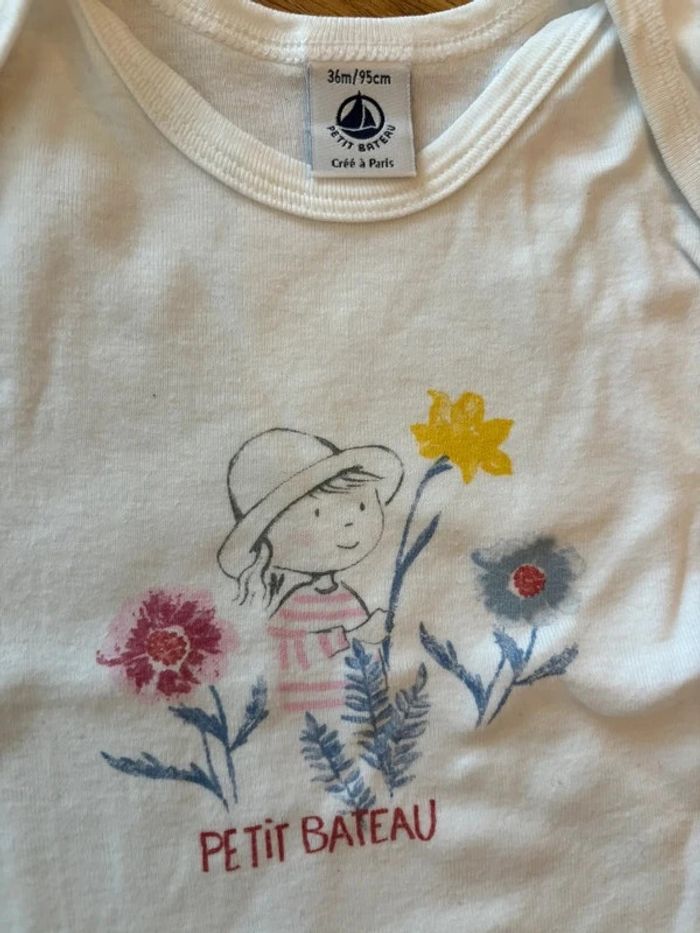 Lot de 5 bodies MC Petit Bateau 36M - photo numéro 14