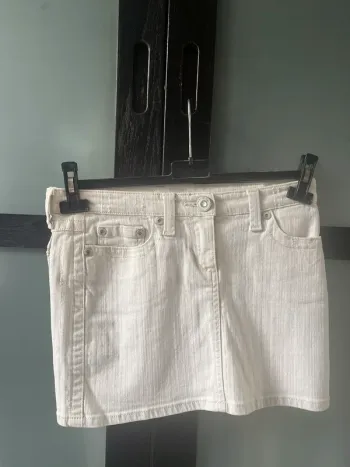 jupe en jeans beige