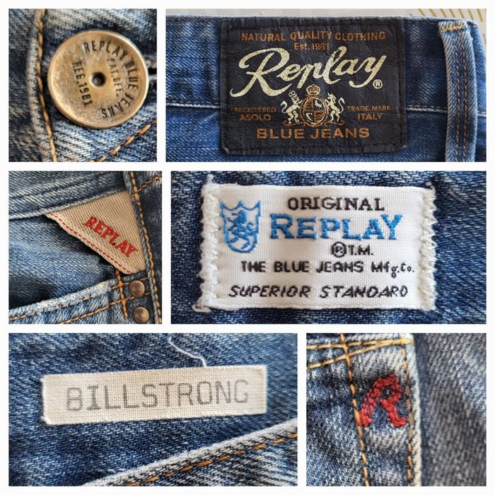 Replay Jeans Billstrong TFr44/L34 ou TUSW34/L34 -Bleu -Tall,Coupe Droite & Style de pied Semi-évasé - photo numéro 4
