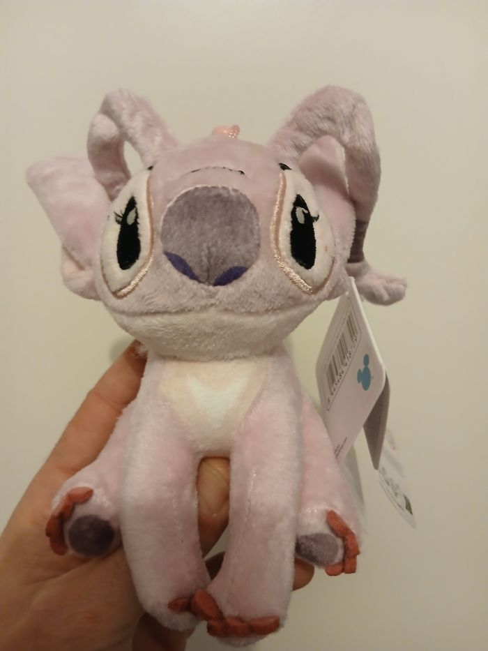 Peluche a clips 14cm rose stitch