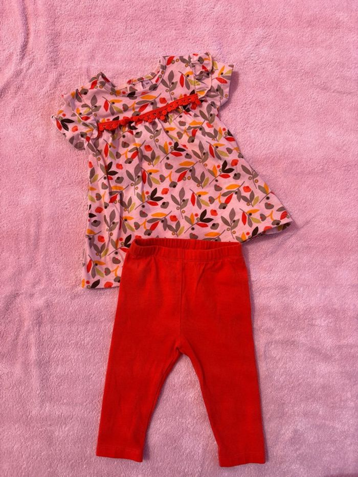 Ensemble legging / tunique - 6 mois - photo numéro 3