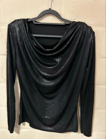 Blouse de fête noire – Taille unique - Neuve sans étiquette