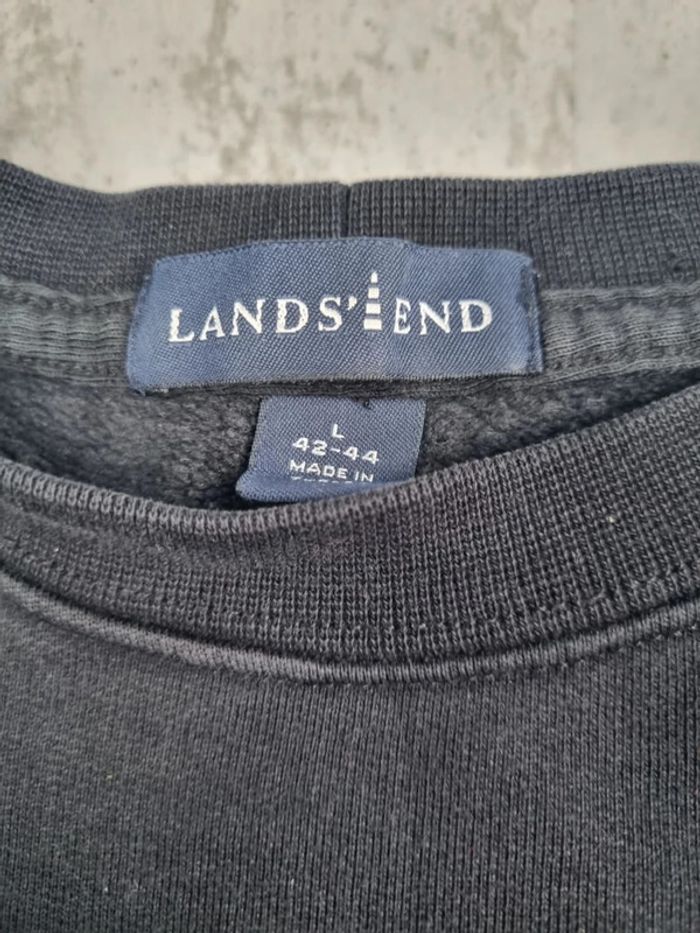 Sweat col rond Lands’ End noir – Taille L Homme - photo numéro 5