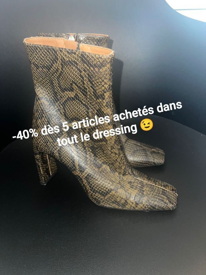Zara bottines serpent pointure 39