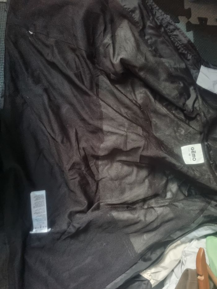 Veste coupe-vent imperméable phosphorescent 12ans Gémo - photo numéro 8