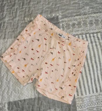 Short couleur abricot à motif 4 ans