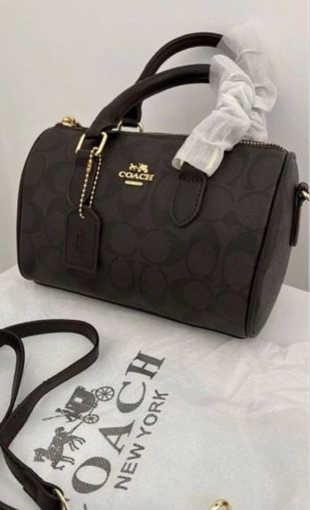 Sac coach Rowan marron 