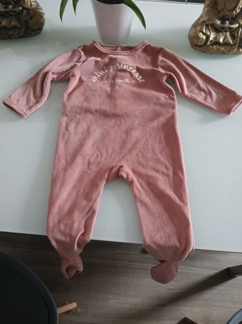 PYJAMAS VELOUR ROSE KITCHOUN 