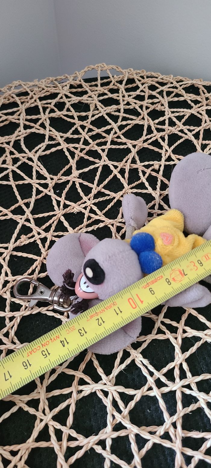 Porte-clés Diddl diddolina kaychein gris rare Peluche DIDDL - 15 cm - photo numéro 4