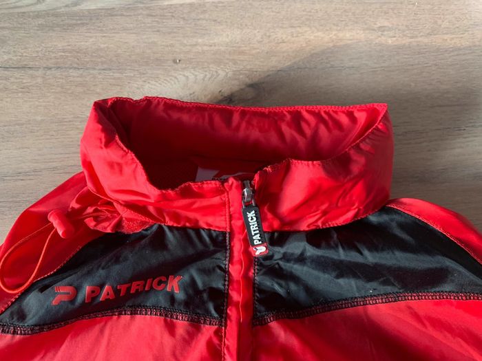 Patrick imperméable parka veste pluie vent rouge enfant xxs capuche kway - photo numéro 3