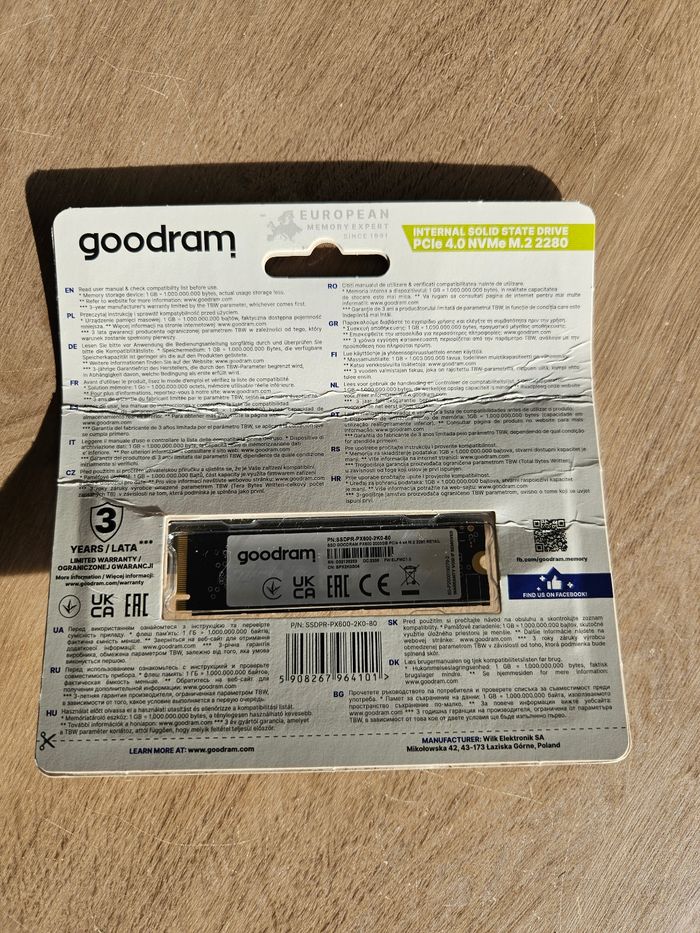 GoodRam SSD PX600 2TB PCIe NVMe M.2 - photo numéro 2