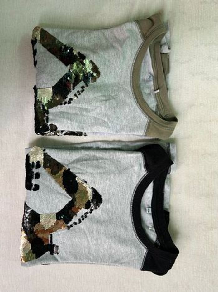Lots 2 tee shirt manches longues 10-12 ans - photo numéro 2