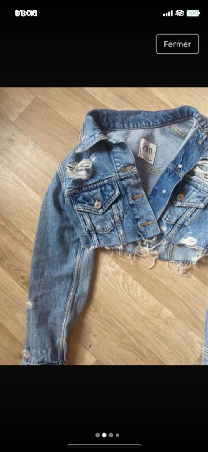 Veste jean zara - photo numéro 2