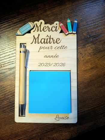 Support post it maître 