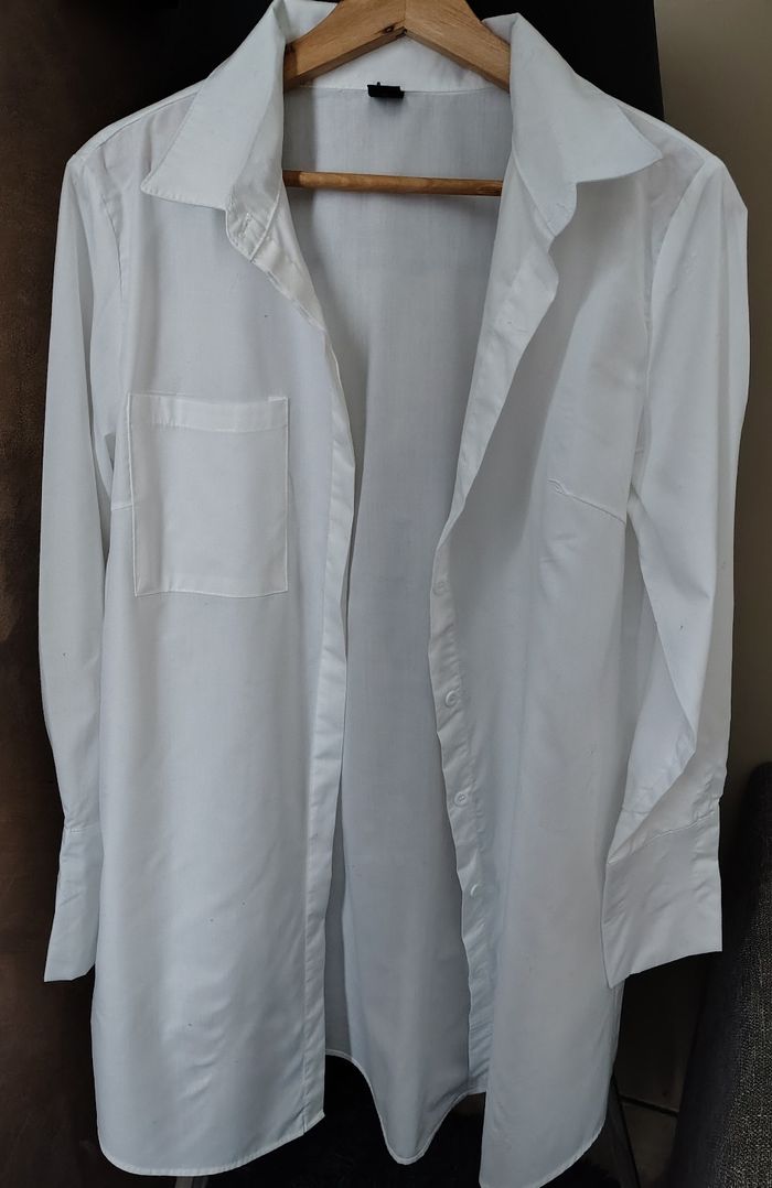 Chemise tunique blanche femme