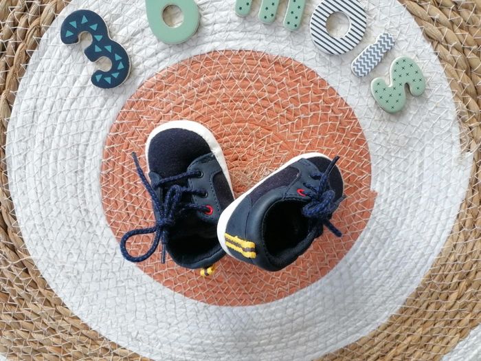 Chaussures bébé bleu marine - Tape à l'oeil - 3/6 mois - photo numéro 2