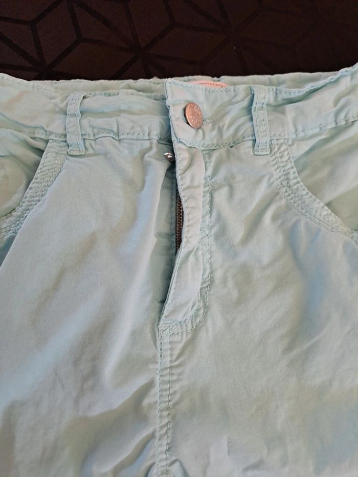 Pantalon 3/4 bleu clair 38 - photo numéro 4