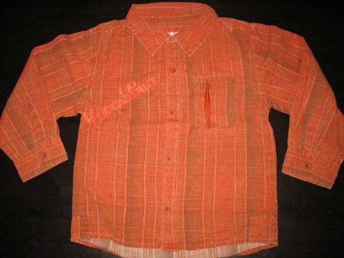 CHEMISE ML ORANGE GARÇON "ORCHESTRA" - 7 ANS - n°01 - photo numéro 3