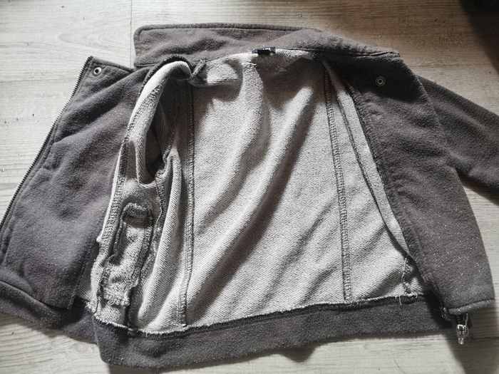Veste grise bouloché 24 mois kiabi - photo numéro 3