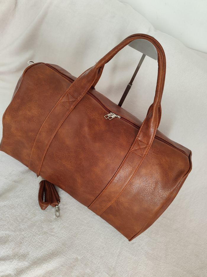 Sac de voyage week-end camel top tendance - photo numéro 3