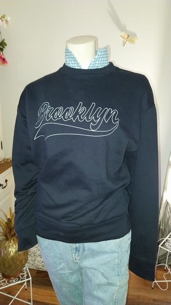 Sweat marine Pretty Little Thing excellent état taille S