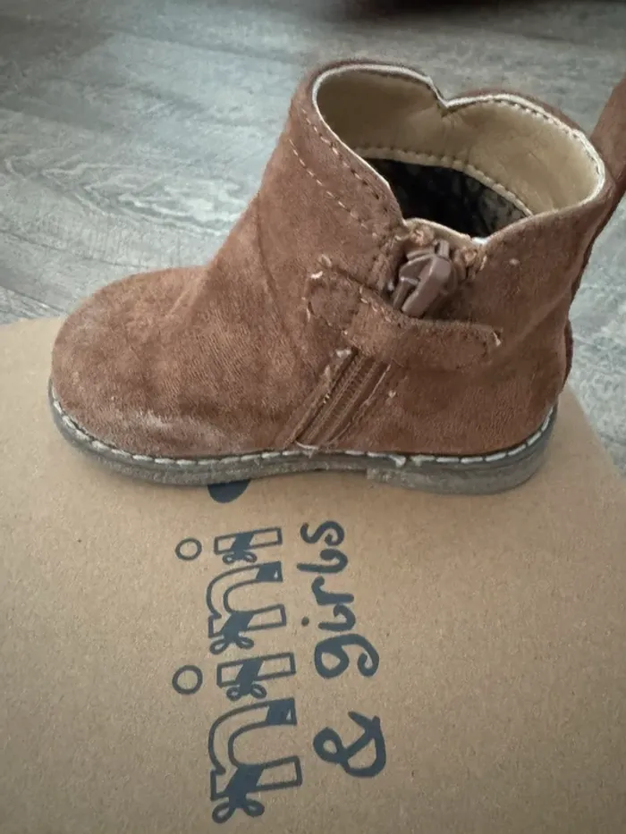 Bottines marron pointure 21 mini & girls - photo numéro 3