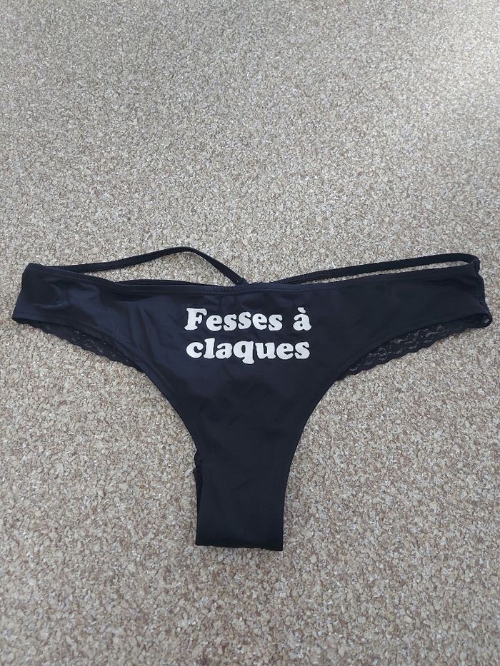 Culotte sexy noir Undiz