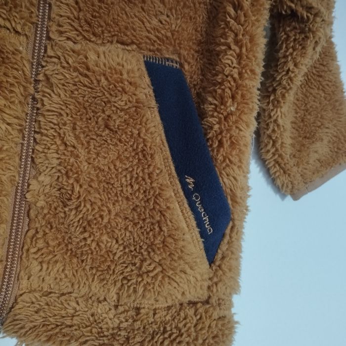 Manteau blouson peluche à capuche 18mois Quechua - photo numéro 3