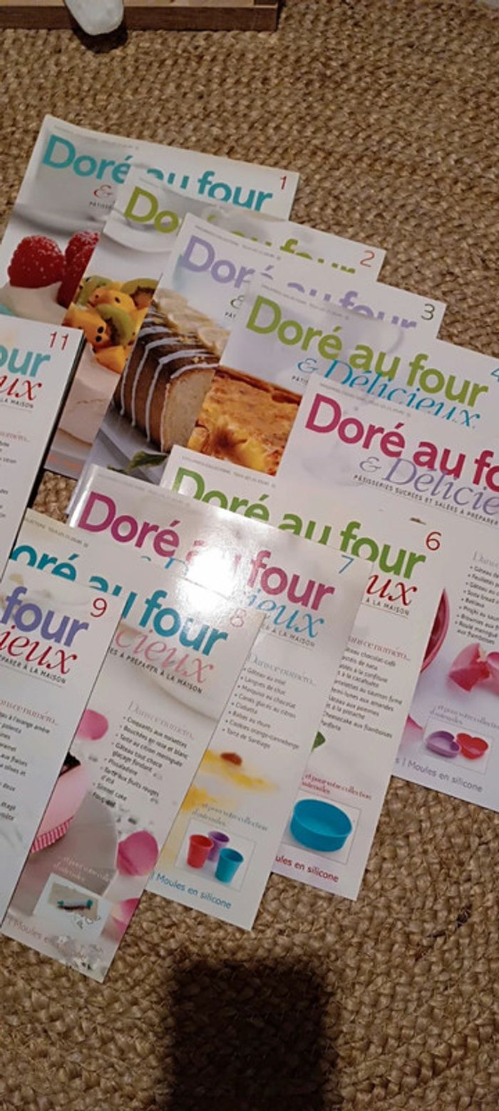 Lot revues de recettes de cuisine doré au four